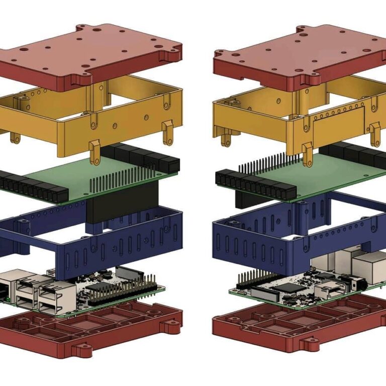 Raspberry Pi 4 case 3D model