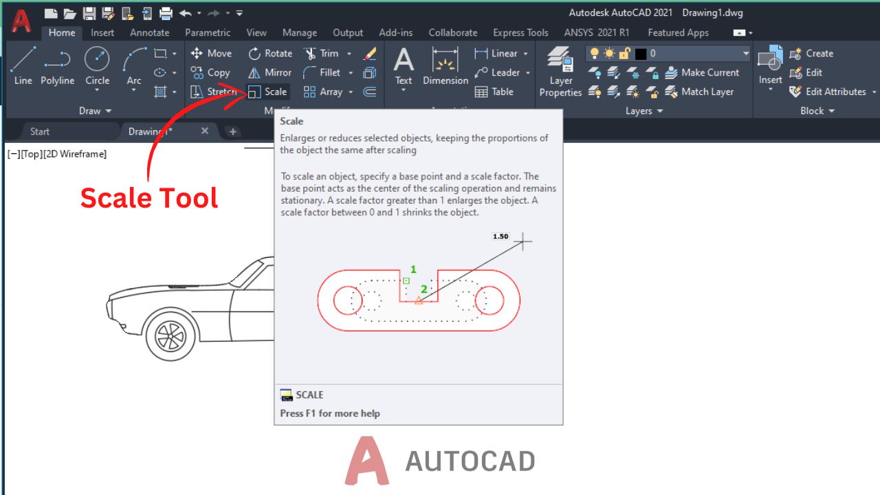 how-can-we-scale-selected-objects-in-autocad-3diest